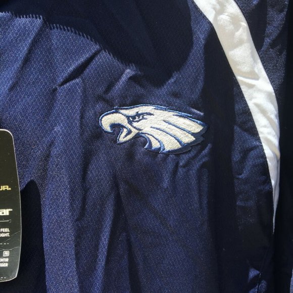 Under Armour NWT Jacket Mens Medium M Cold Gear Dark Blue/White Eagles Full Zip - Picture 7 of 9